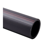 Optikai kábel-védőcső 100m/tekercs fekete 32mm kívül-belül sima poliolefin merev HDPE KOPOS